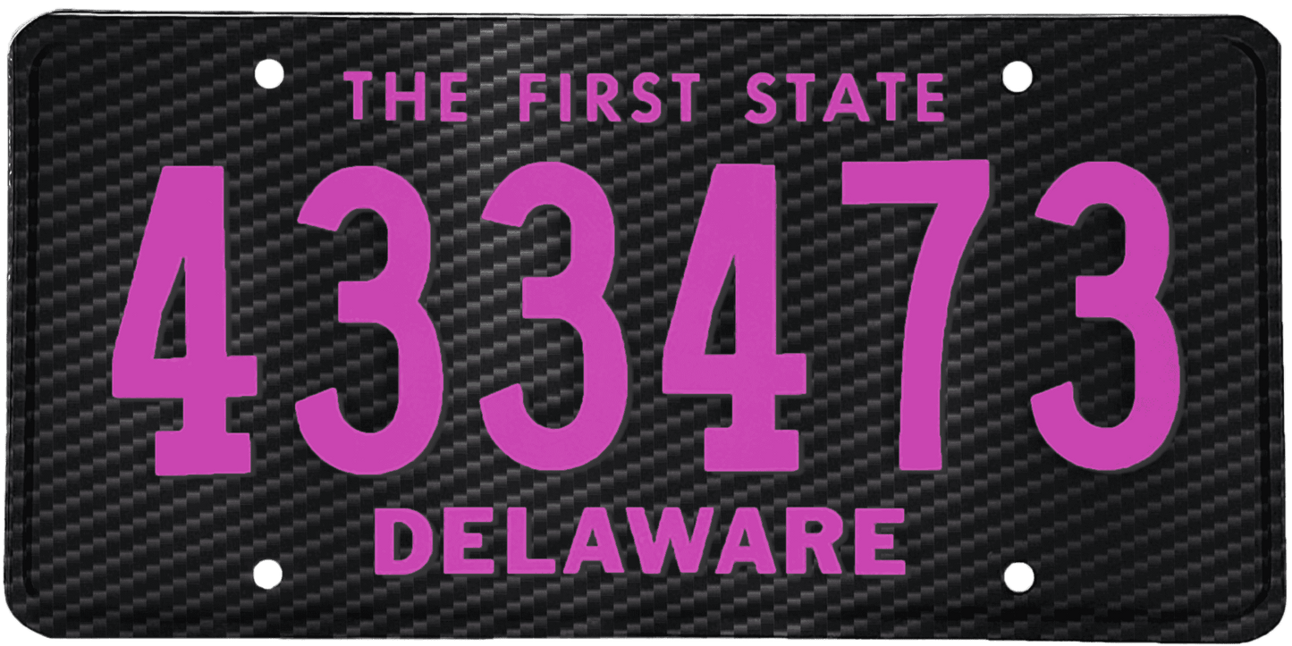 Delaware License Plate Wrap Kit