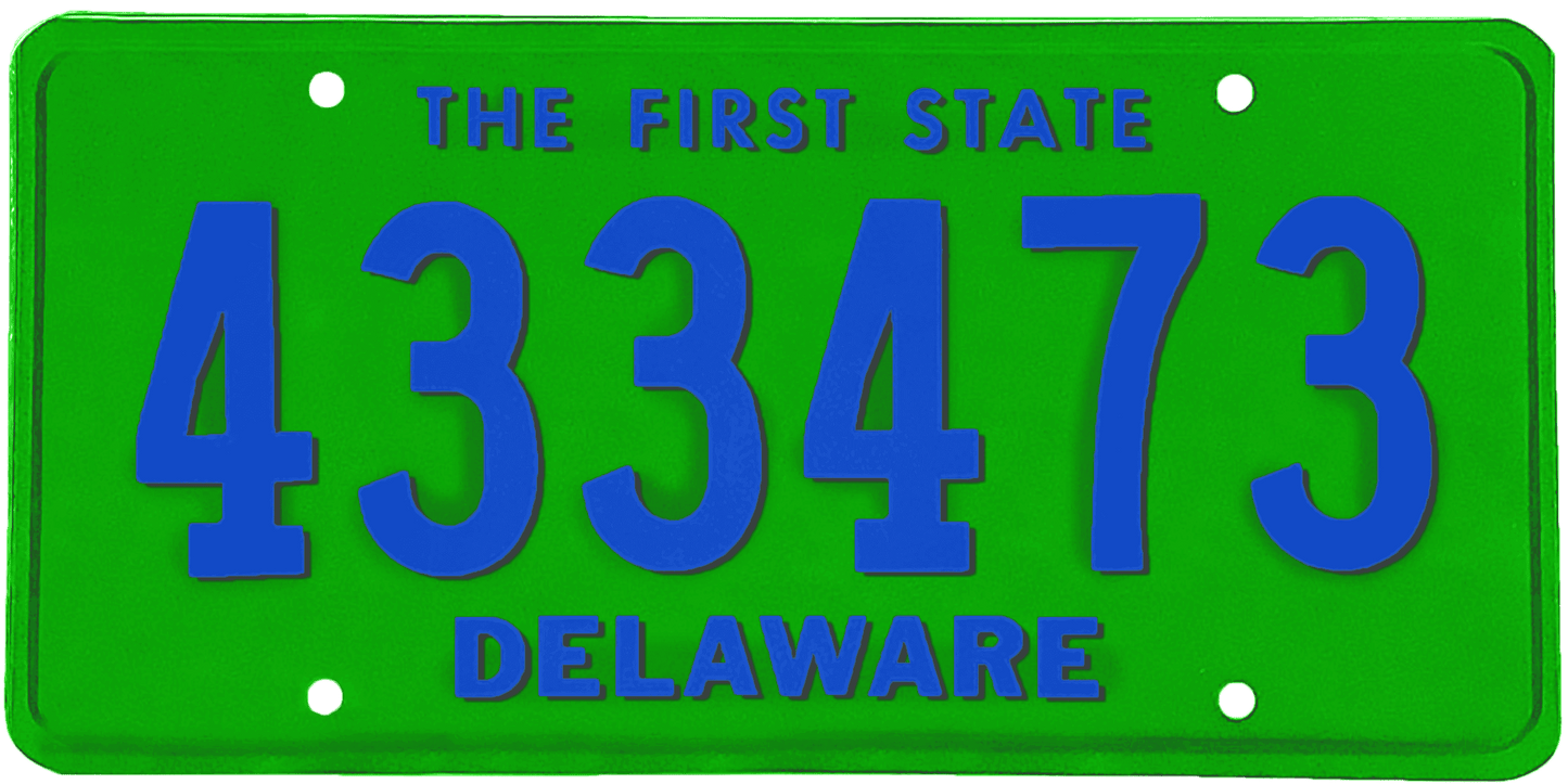 Delaware License Plate Wrap Kit