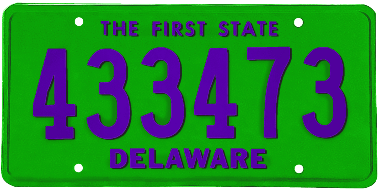 Delaware License Plate Wrap Kit