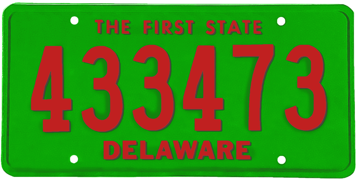 Delaware License Plate Wrap Kit