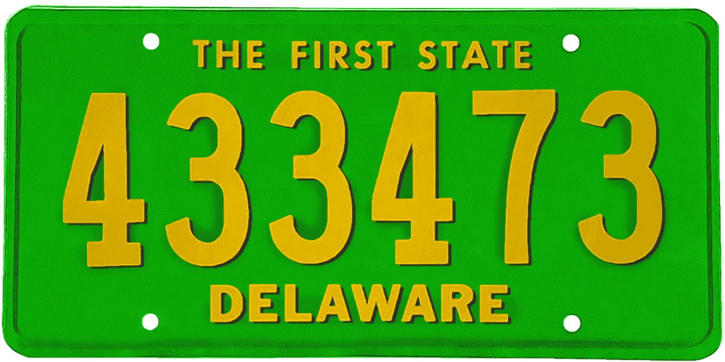 Delaware License Plate Wrap Kit