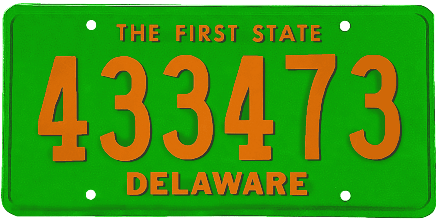 Delaware License Plate Wrap Kit