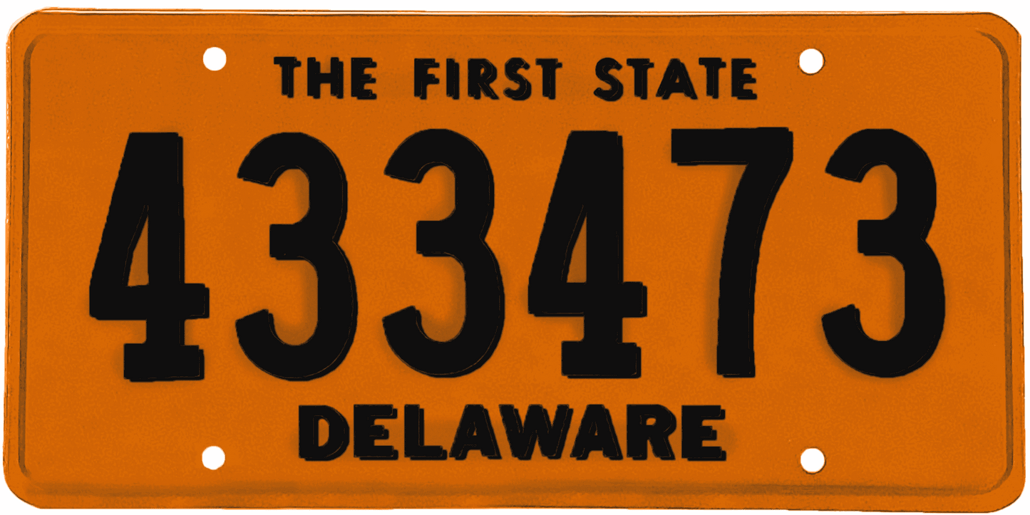 Delaware License Plate Wrap Kit