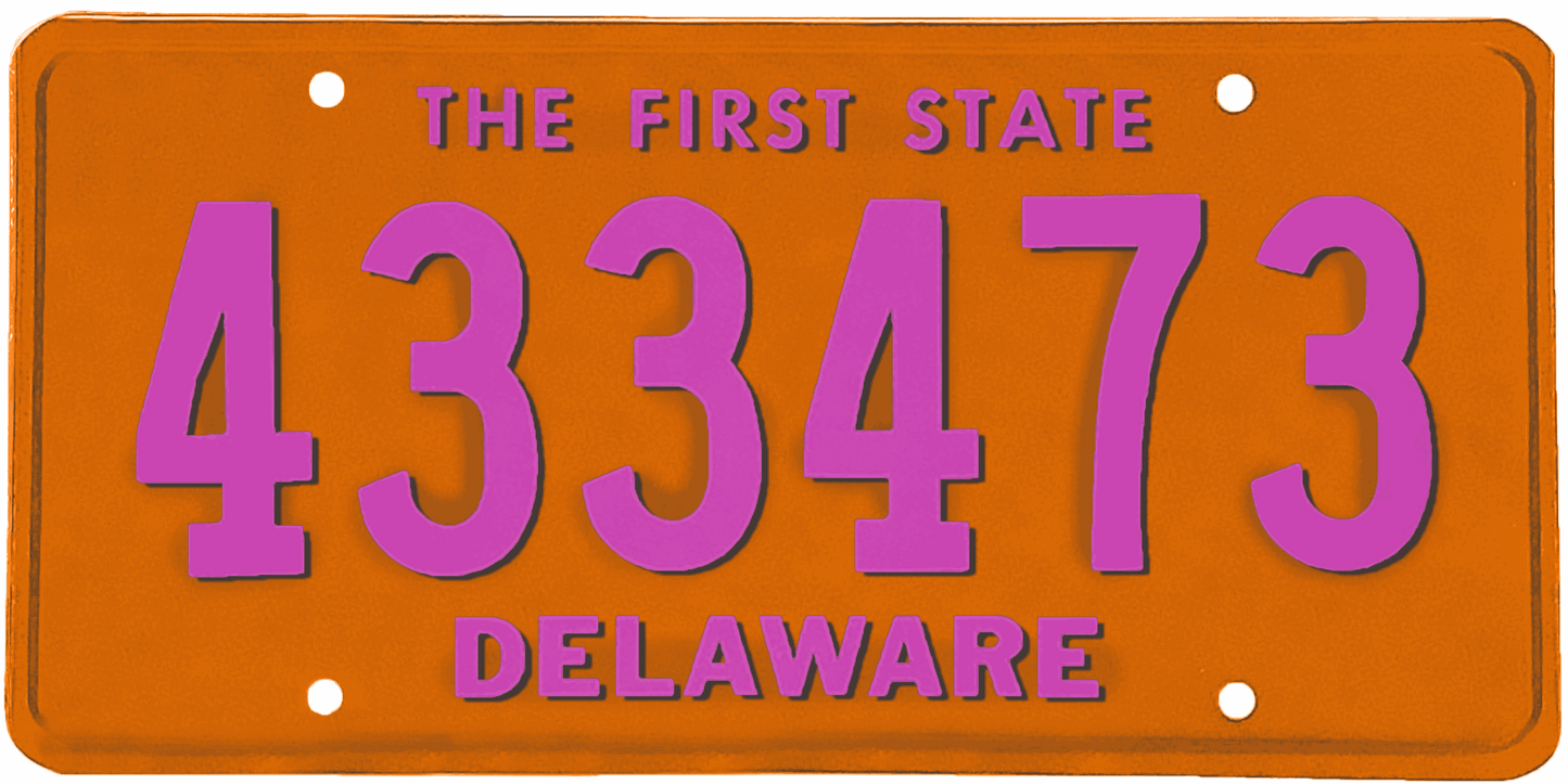 Delaware License Plate Wrap Kit