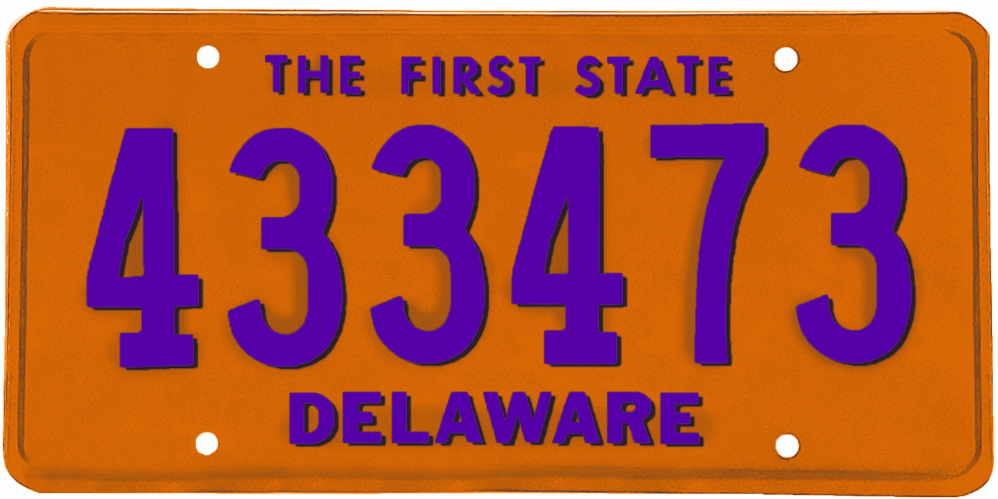 Delaware License Plate Wrap Kit