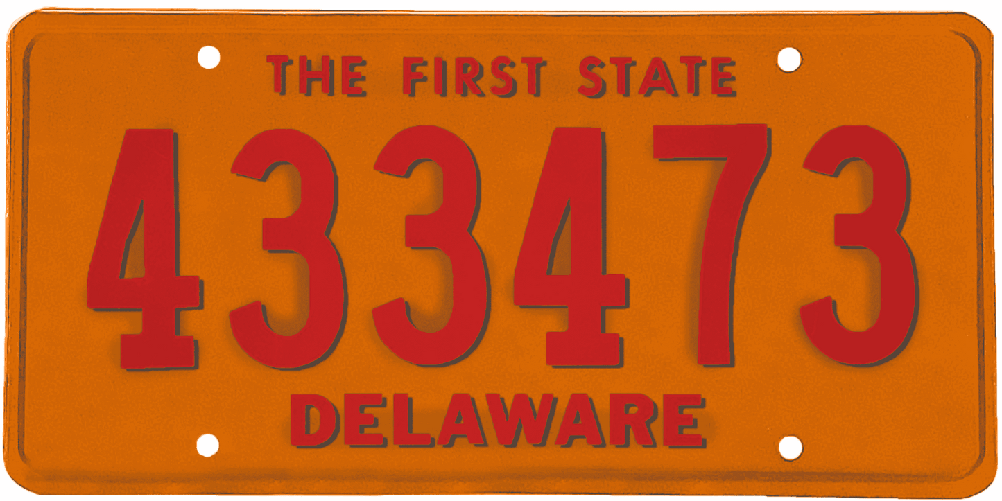 Delaware License Plate Wrap Kit