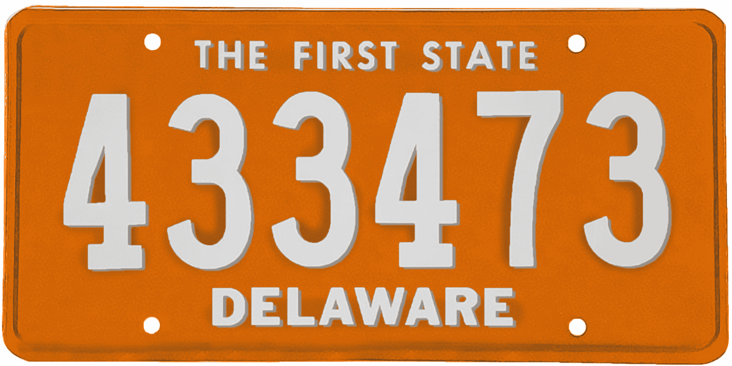 Delaware License Plate Wrap Kit