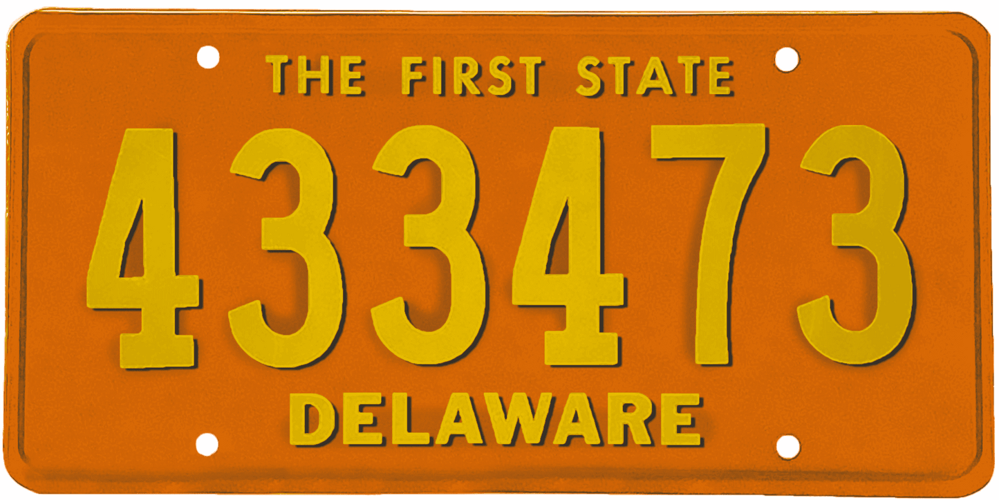 Delaware License Plate Wrap Kit