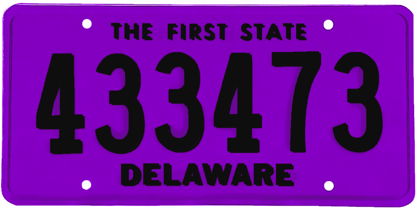 Delaware License Plate Wrap Kit