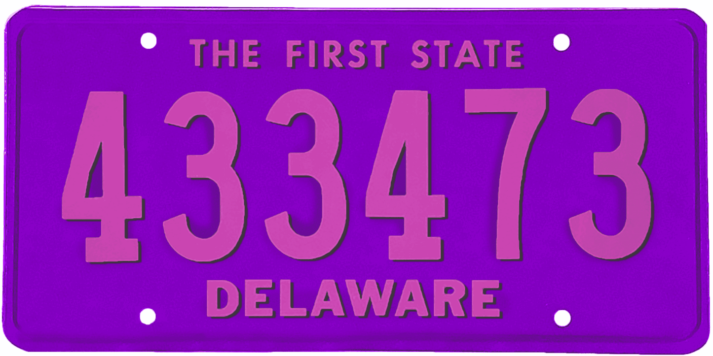 Delaware License Plate Wrap Kit