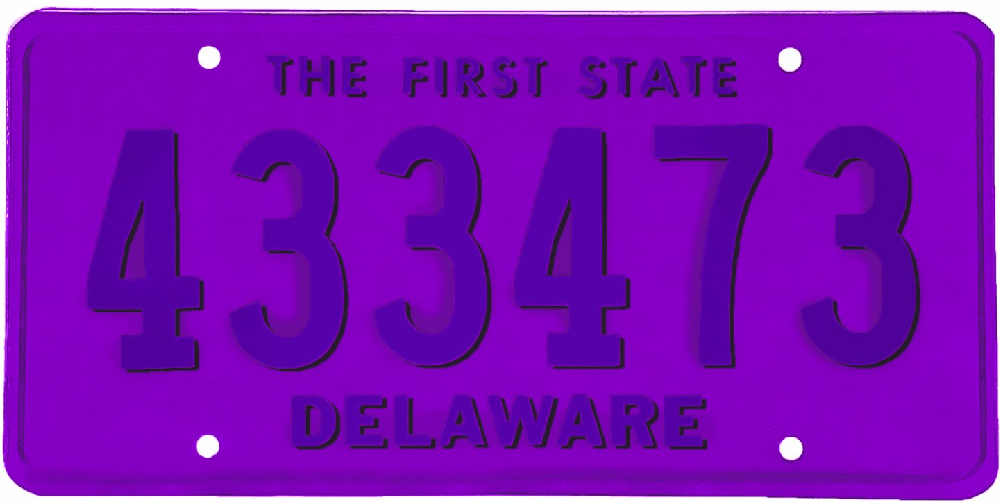 Delaware License Plate Wrap Kit