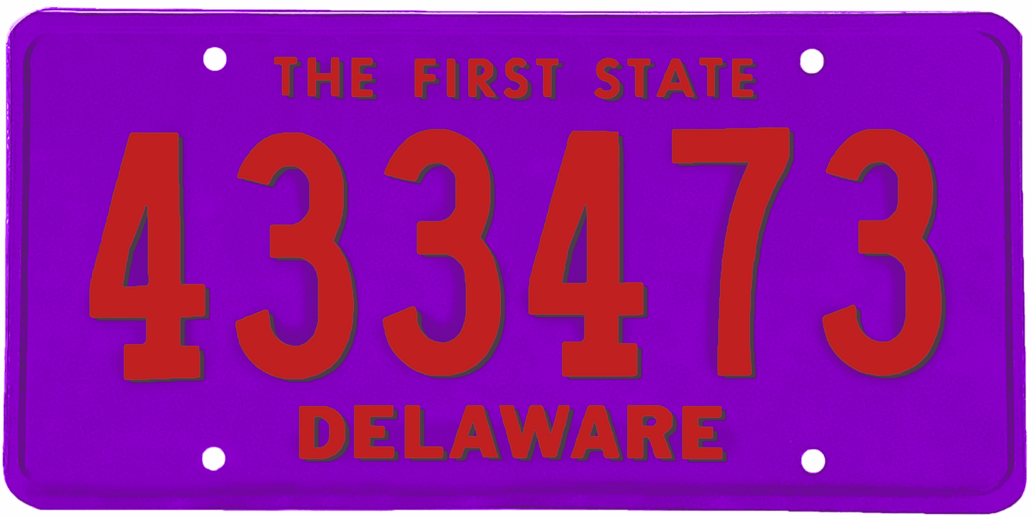 Delaware License Plate Wrap Kit