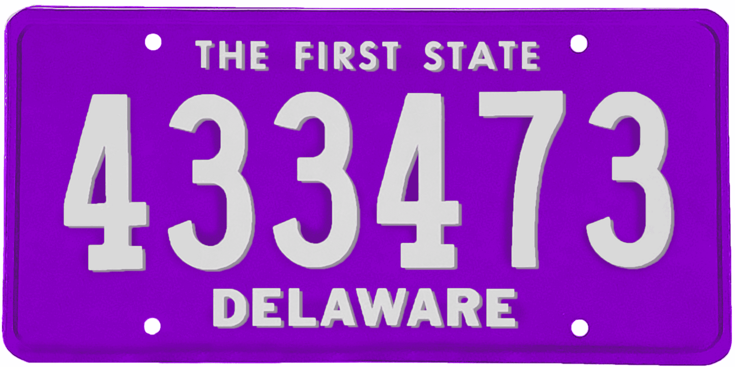 Delaware License Plate Wrap Kit