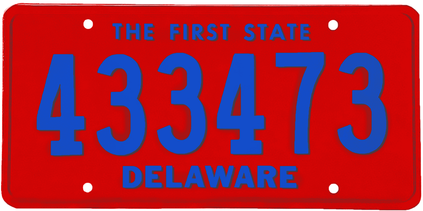 Delaware License Plate Wrap Kit