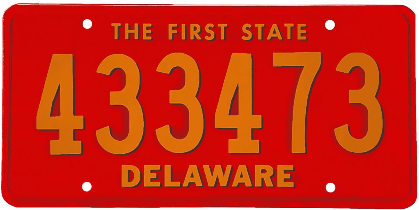 Delaware License Plate Wrap Kit