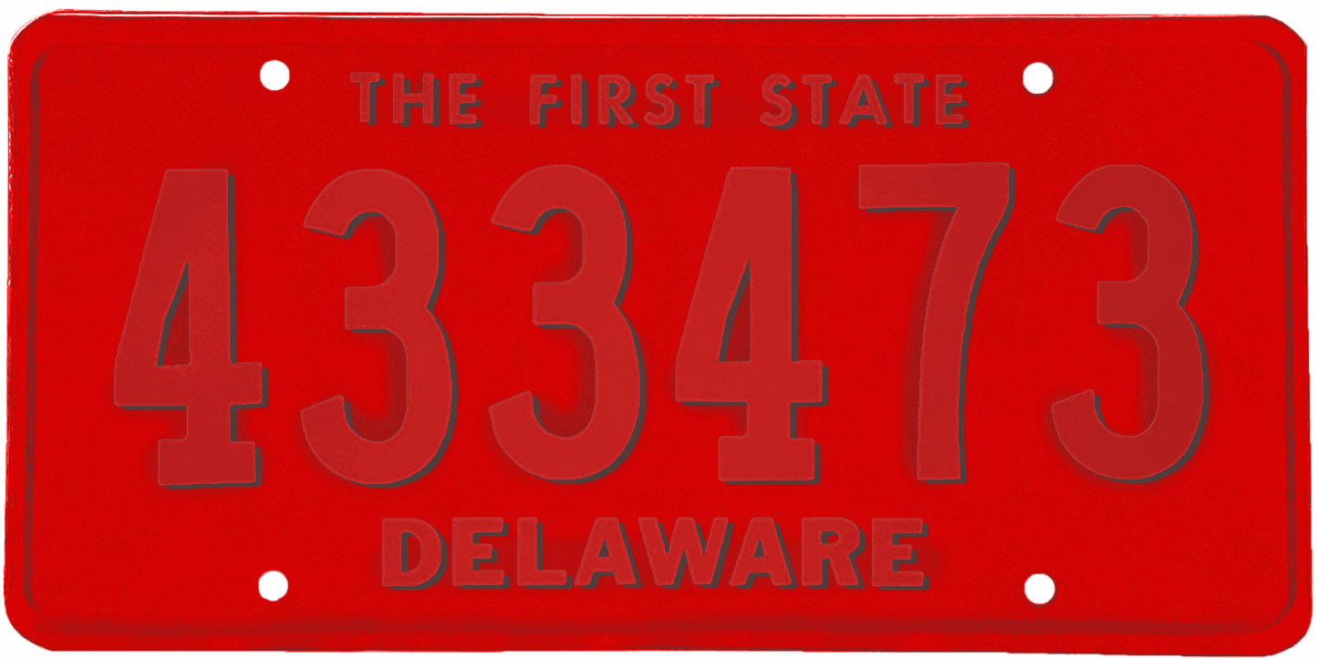 Delaware License Plate Wrap Kit