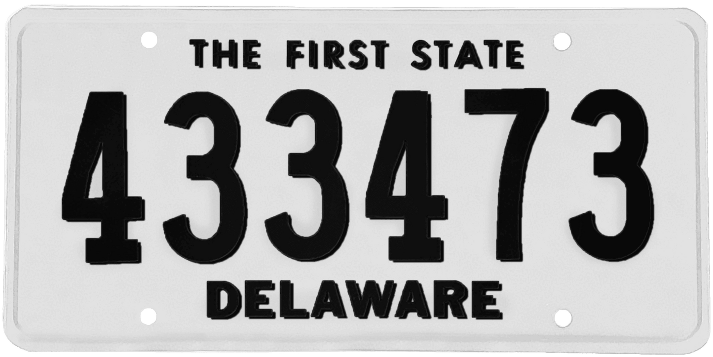 Delaware License Plate Wrap Kit