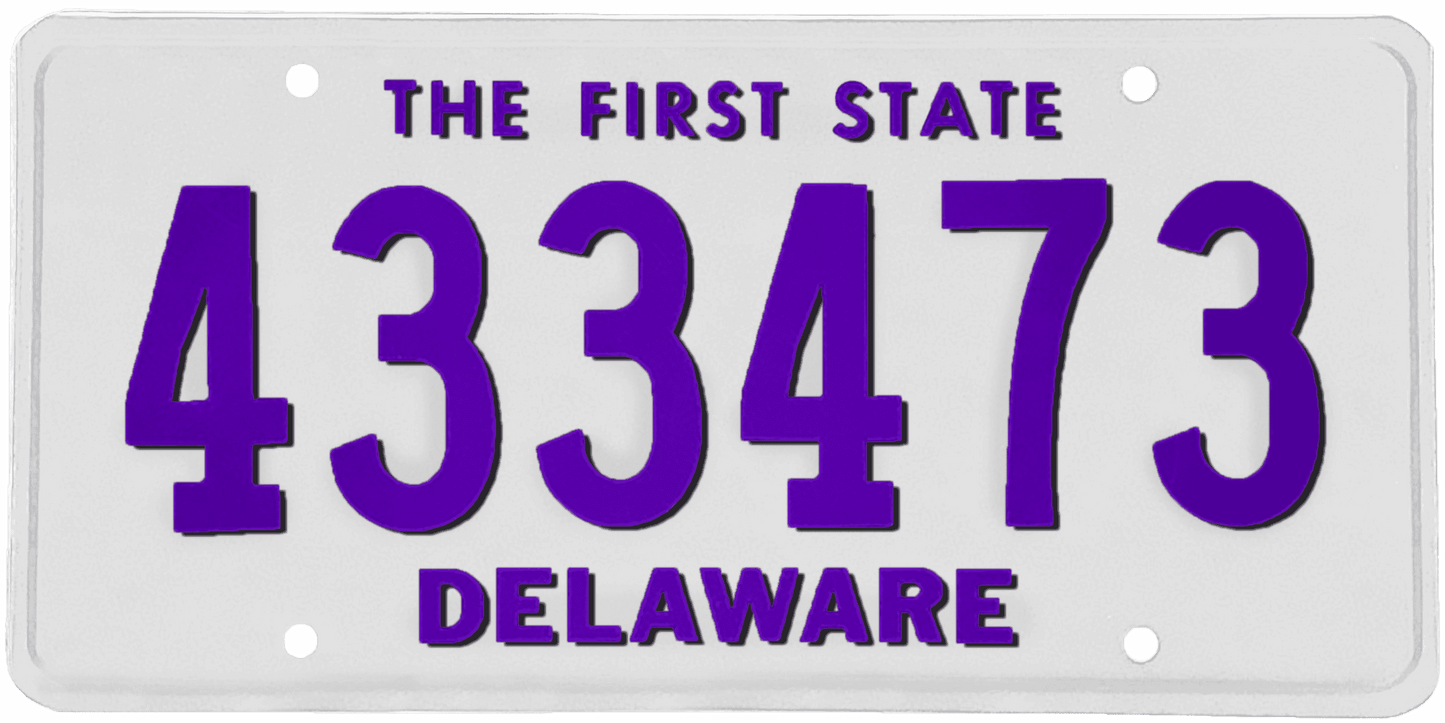 Delaware License Plate Wrap Kit