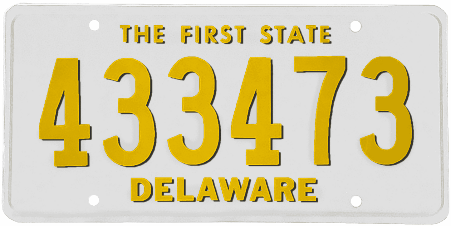 Delaware License Plate Wrap Kit