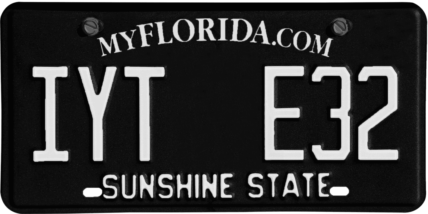 Florida License Plate Wrap Kit