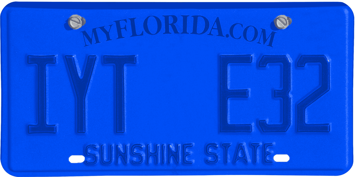 Florida License Plate Wrap Kit