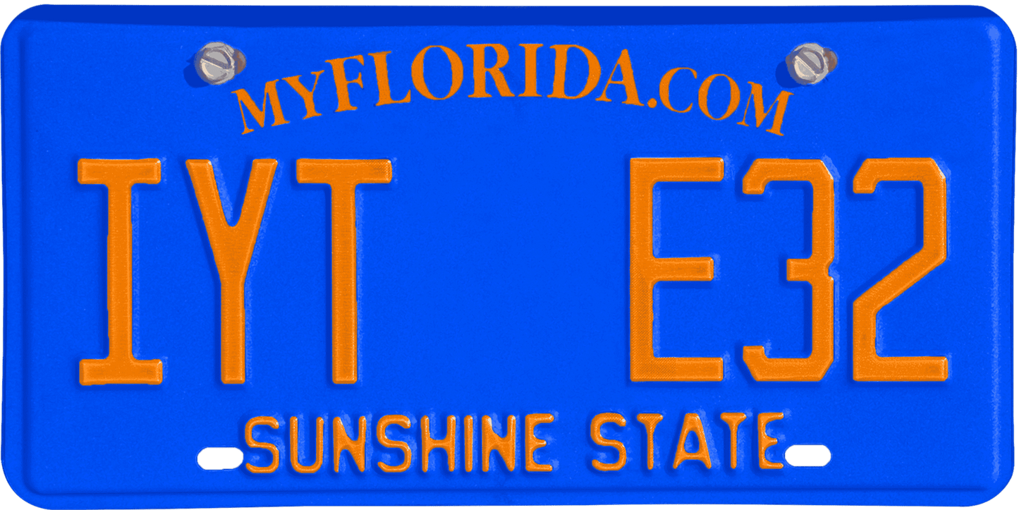 Florida License Plate Wrap Kit