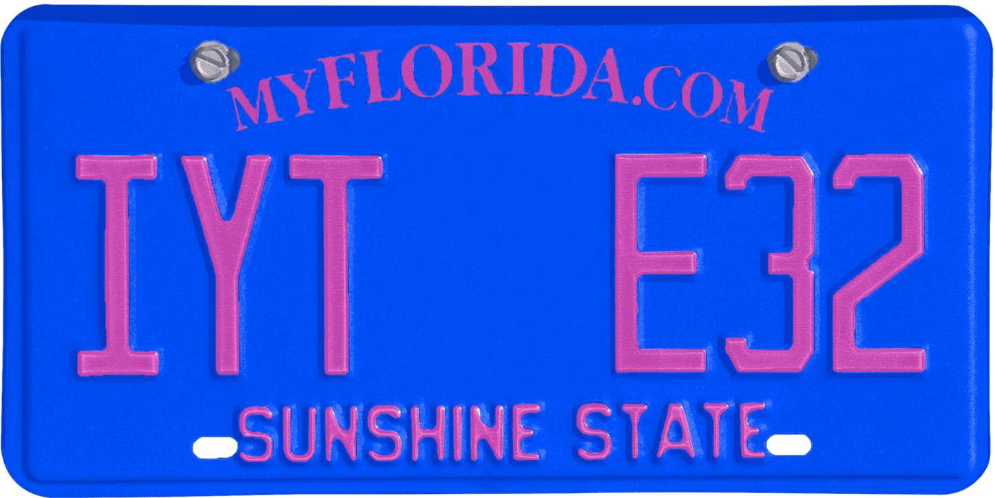 Florida License Plate Wrap Kit