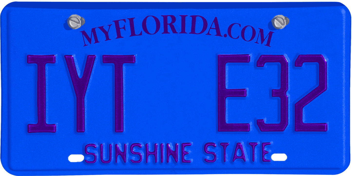 Florida License Plate Wrap Kit