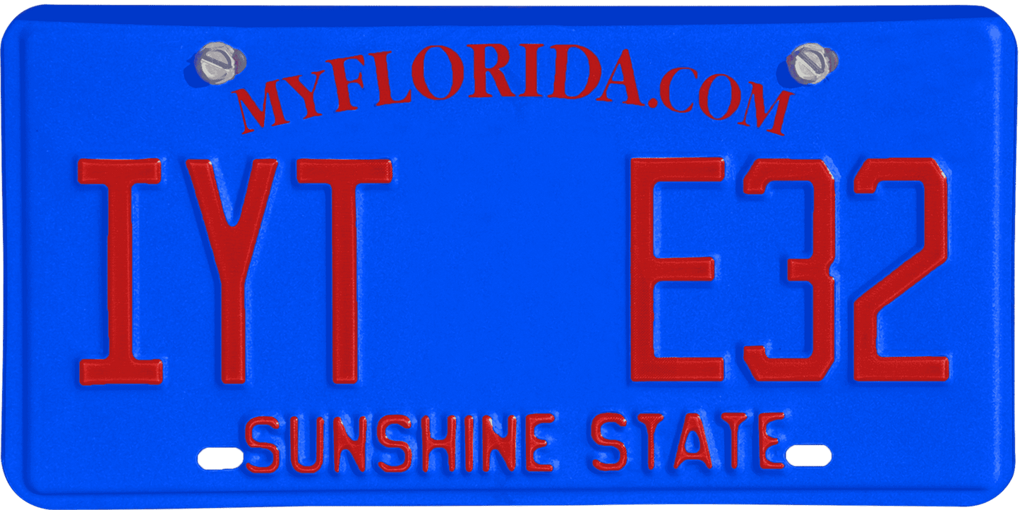 Florida License Plate Wrap Kit