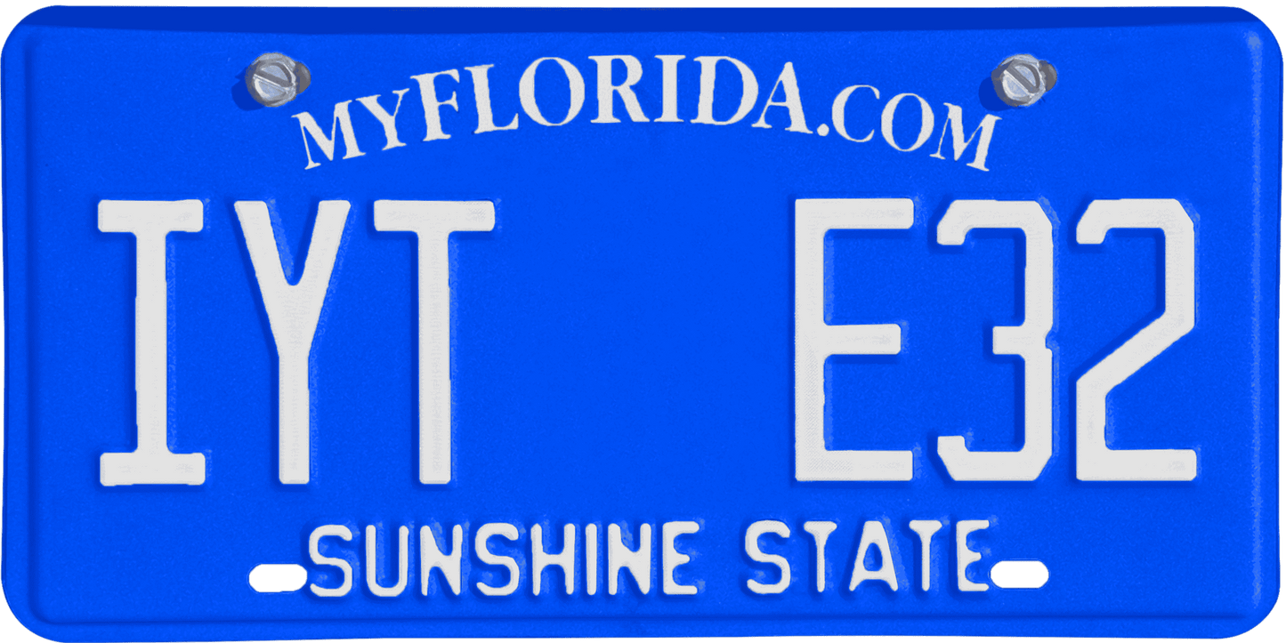 Florida License Plate Wrap Kit