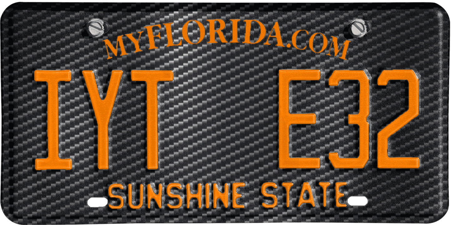 Florida License Plate Wrap Kit