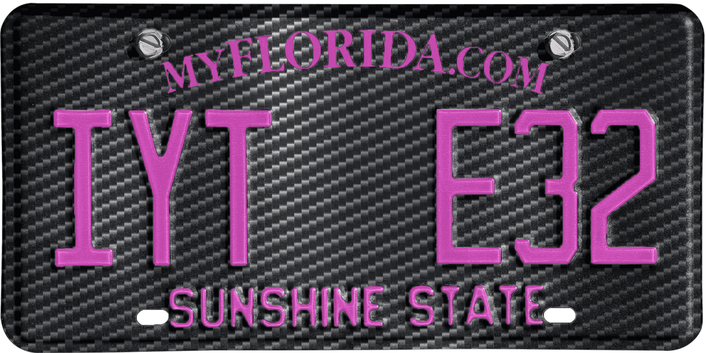 Florida License Plate Wrap Kit