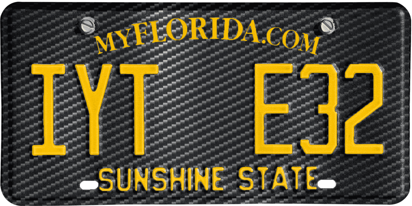 Florida License Plate Wrap Kit