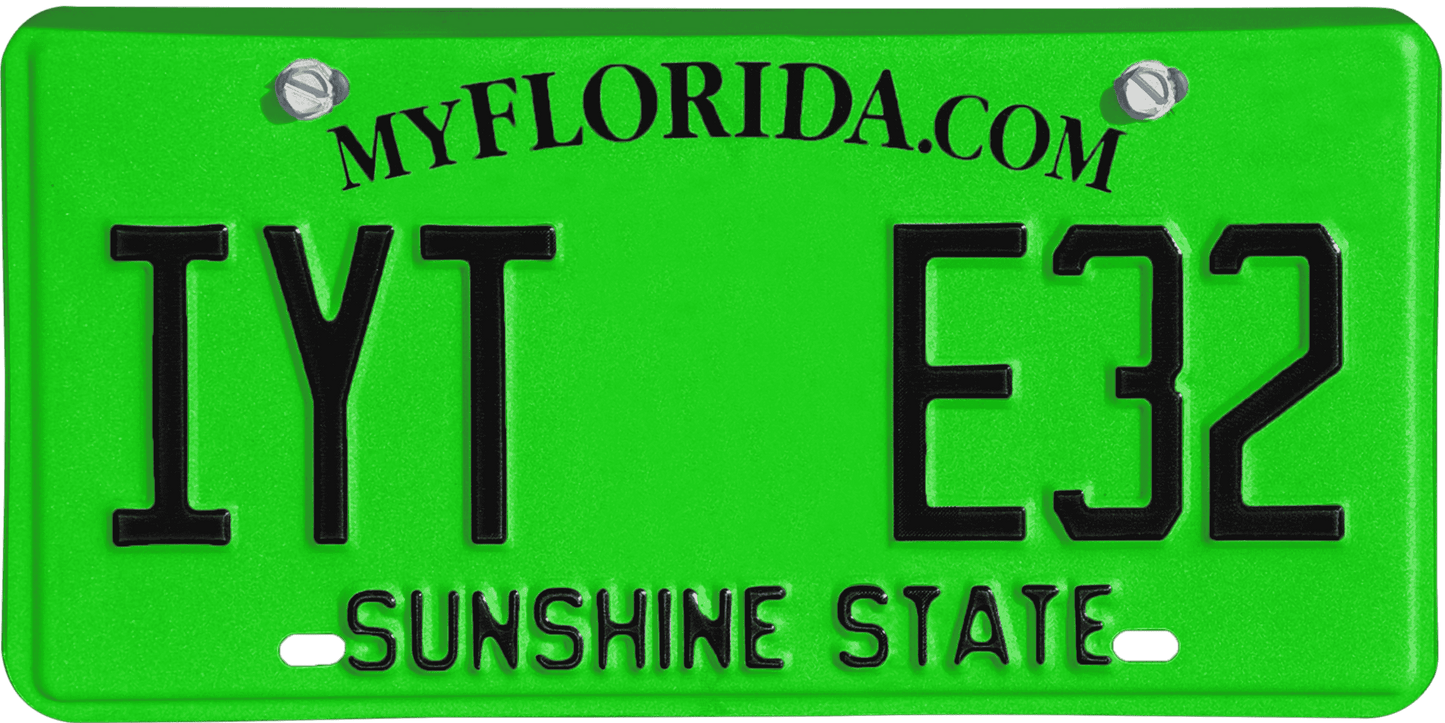 Florida License Plate Wrap Kit