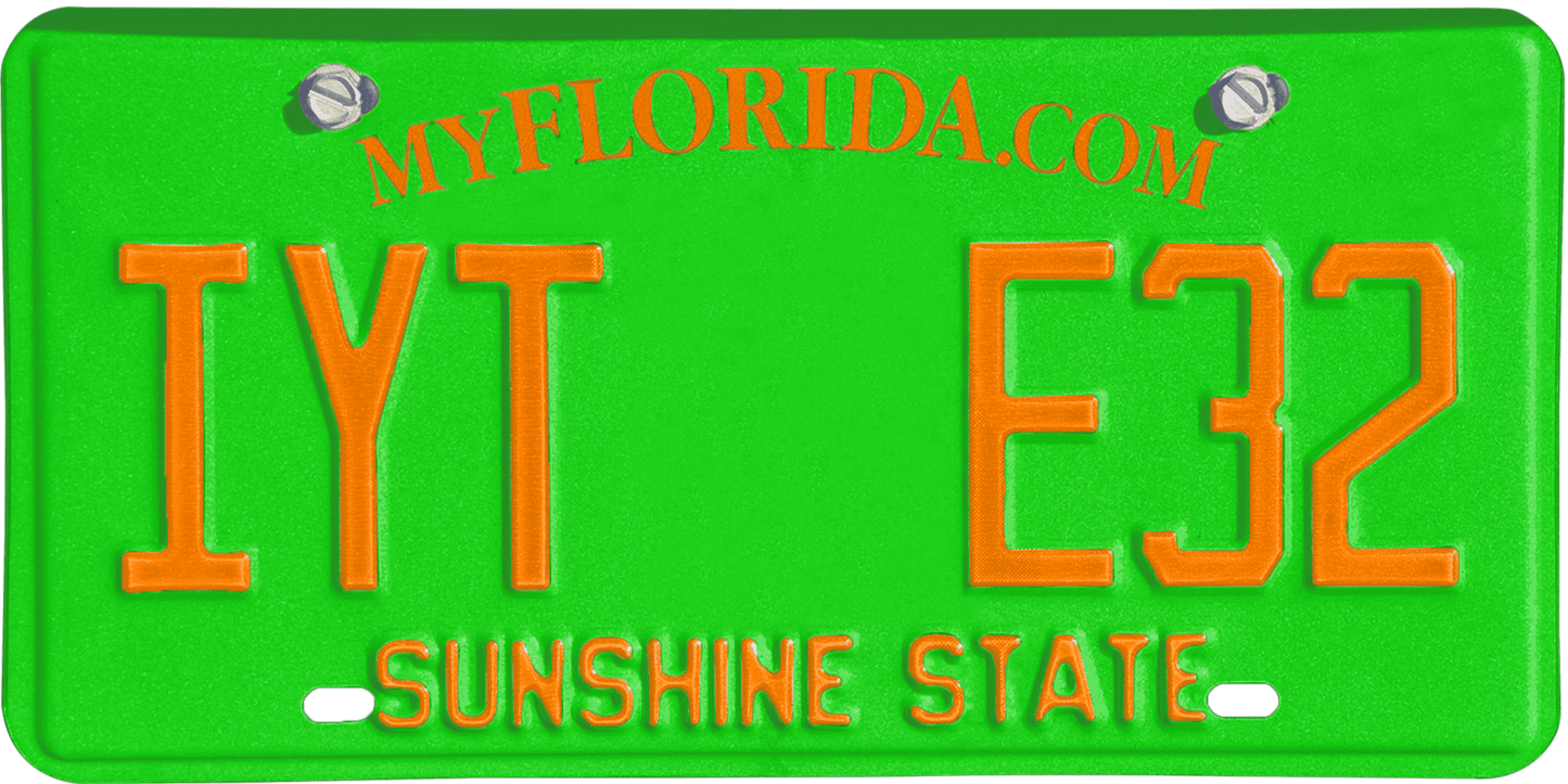 Florida License Plate Wrap Kit