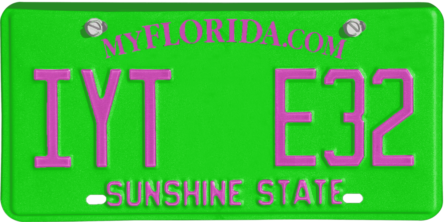 Florida License Plate Wrap Kit