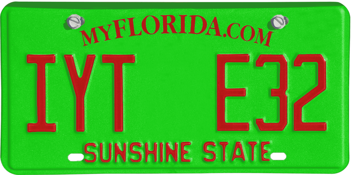 Florida License Plate Wrap Kit