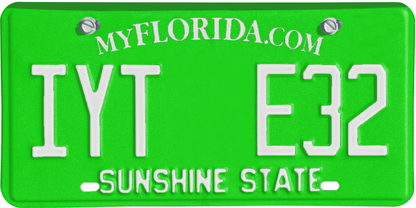 Florida License Plate Wrap Kit