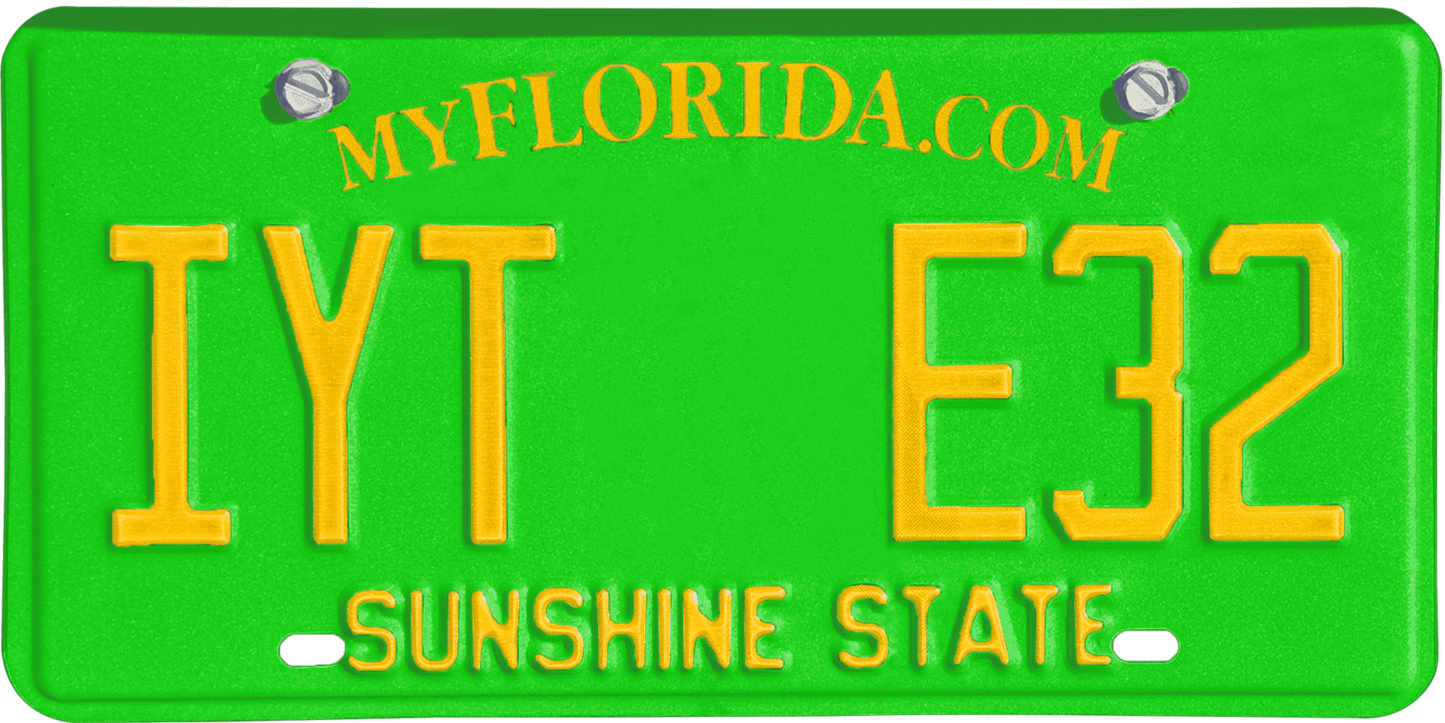 Florida License Plate Wrap Kit