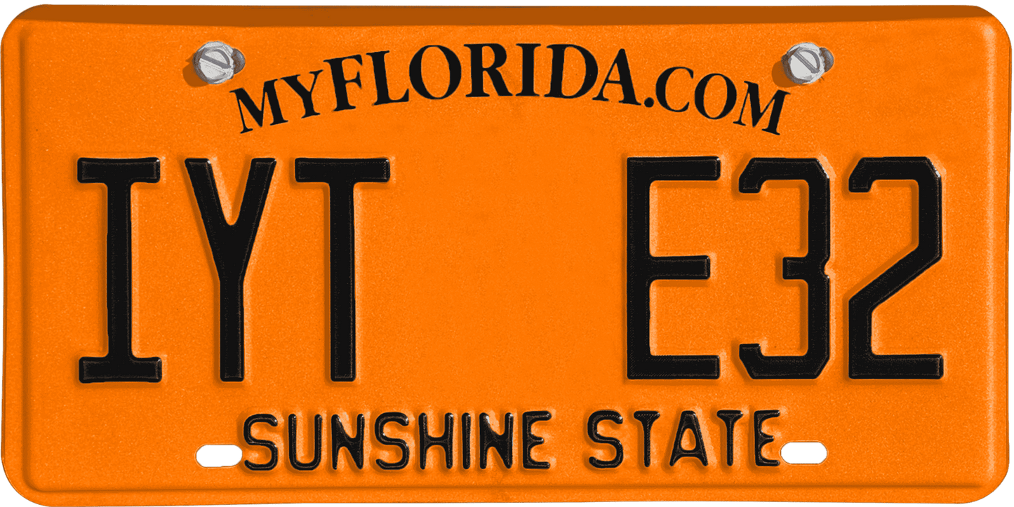 Florida License Plate Wrap Kit