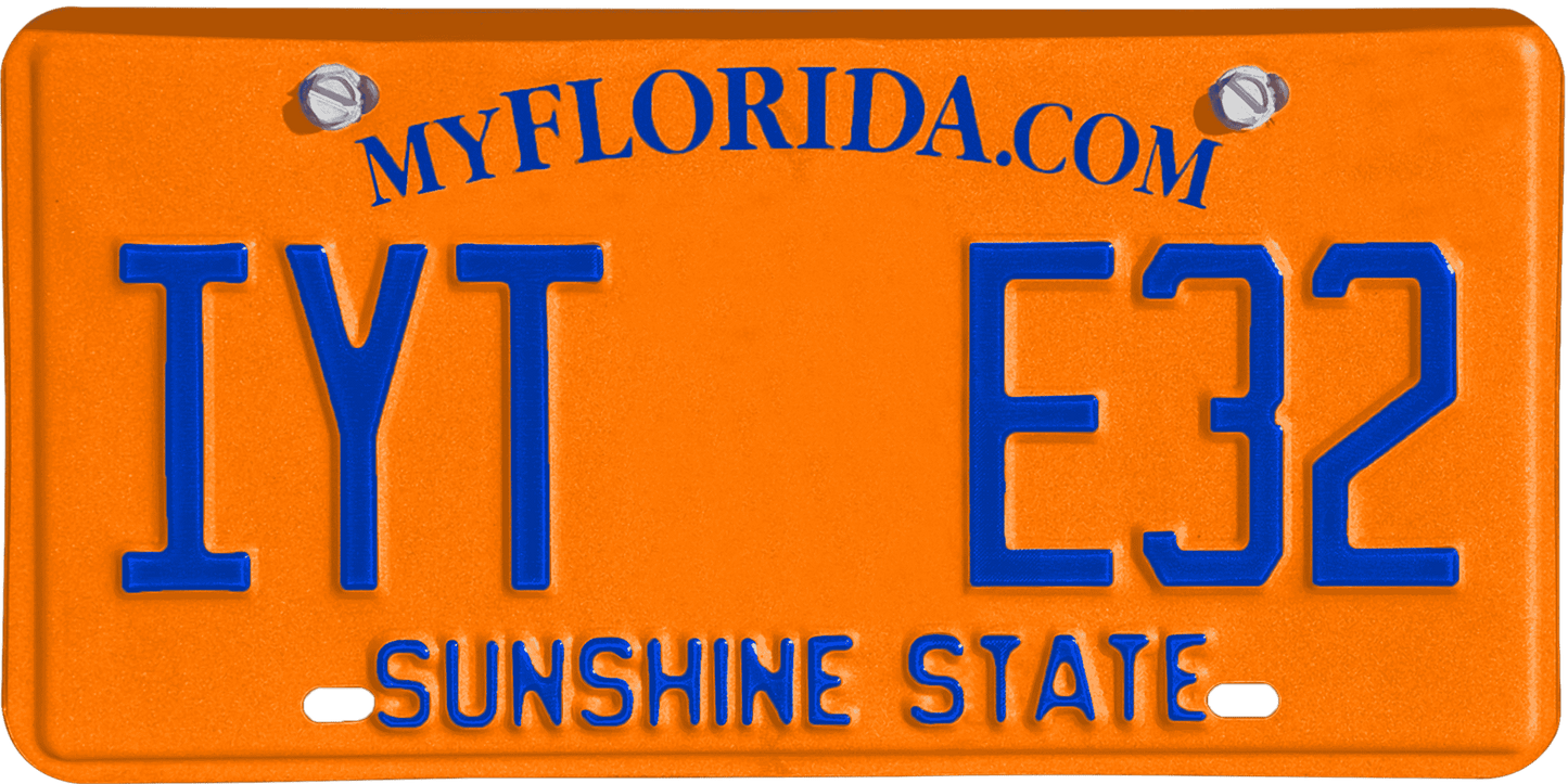 Florida License Plate Wrap Kit