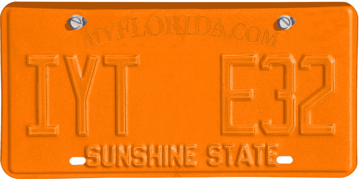 Florida License Plate Wrap Kit