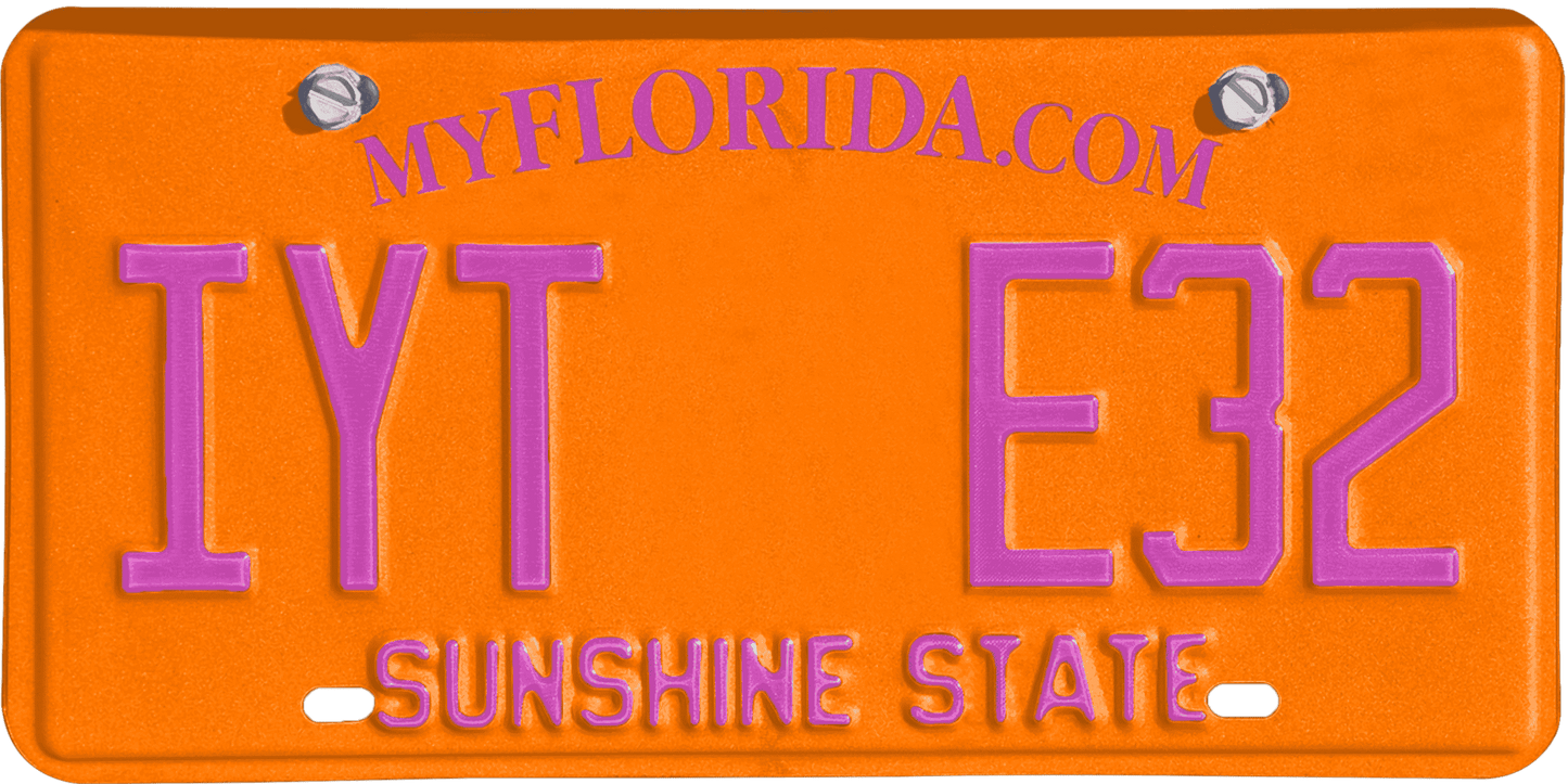 Florida License Plate Wrap Kit