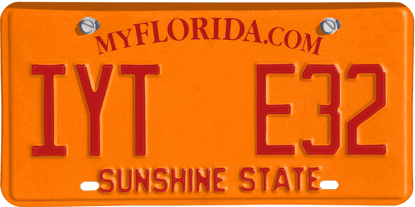 Florida License Plate Wrap Kit