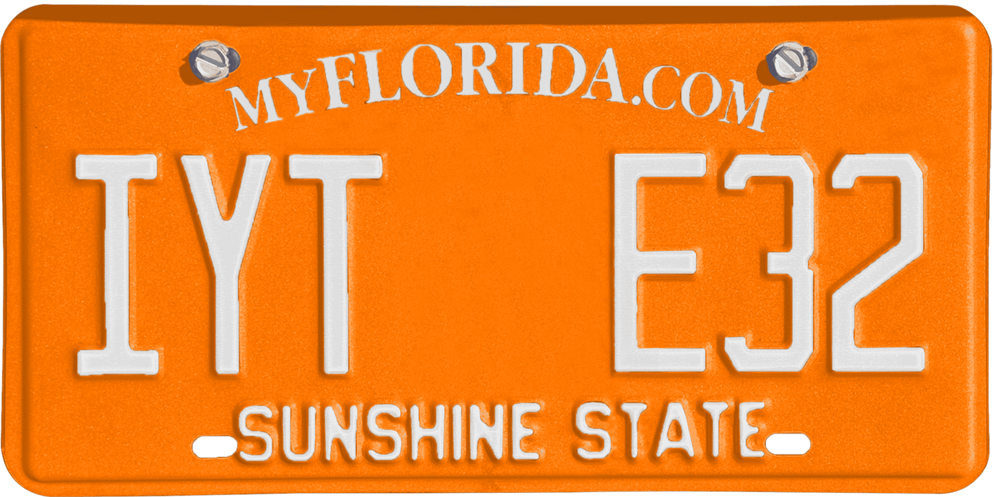 Florida License Plate Wrap Kit