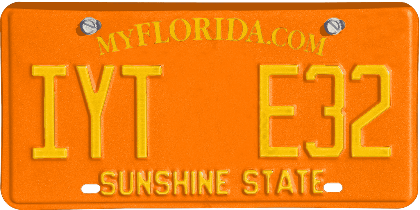 Florida License Plate Wrap Kit