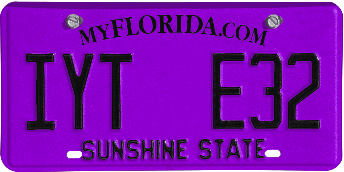 Florida License Plate Wrap Kit