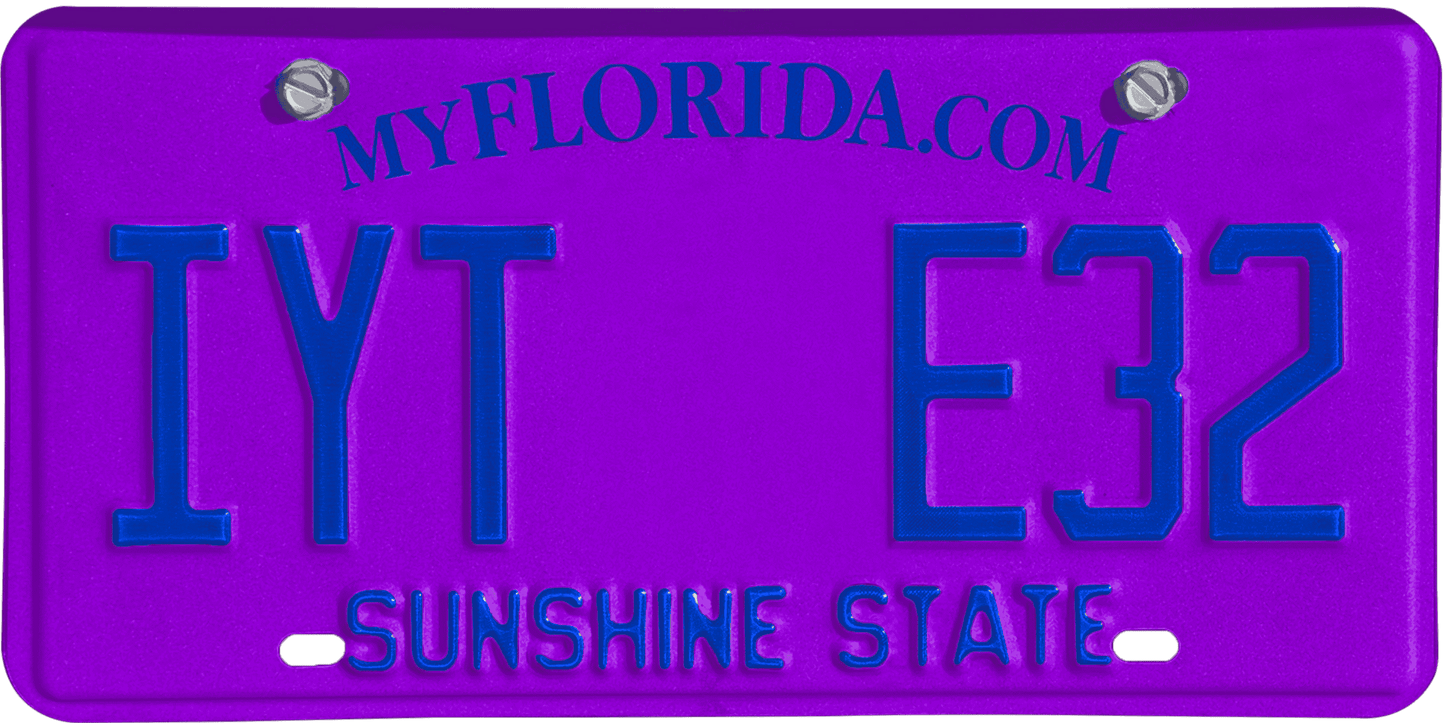 Florida License Plate Wrap Kit