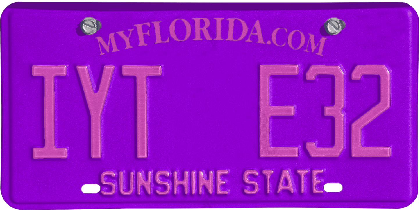 Florida License Plate Wrap Kit