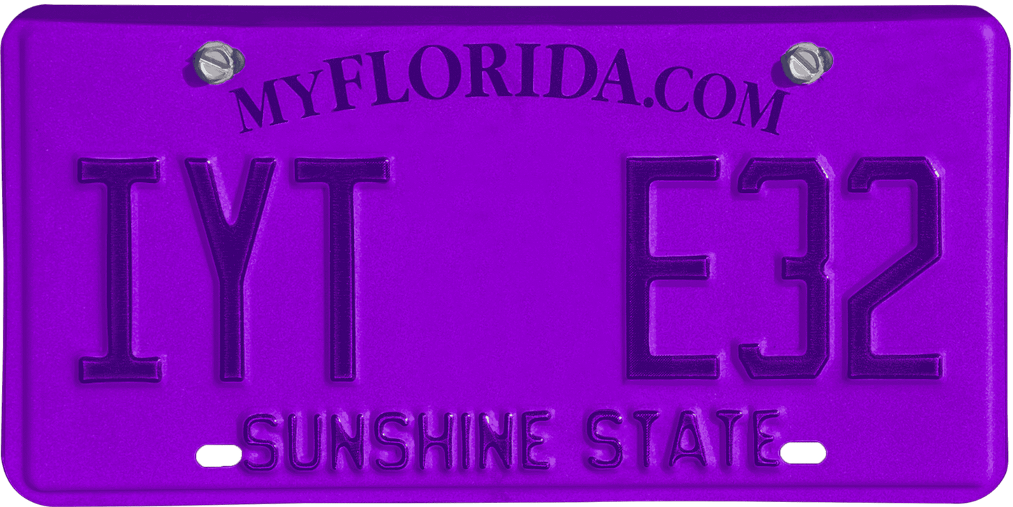 Florida License Plate Wrap Kit